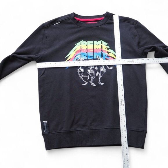 Preme Dancing Skelton Long Sleeve Streetwear Shirt Black / Multicolor Men's XXL - Picture 8 of 10